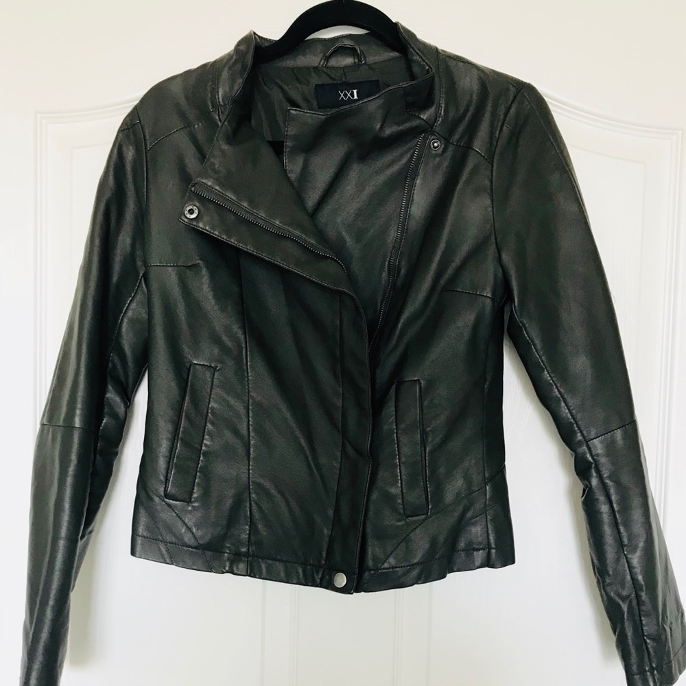 Faux leather jacket